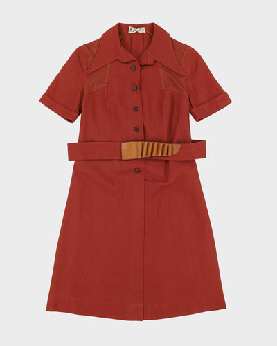 Deadstock Miba Brown Dress - S