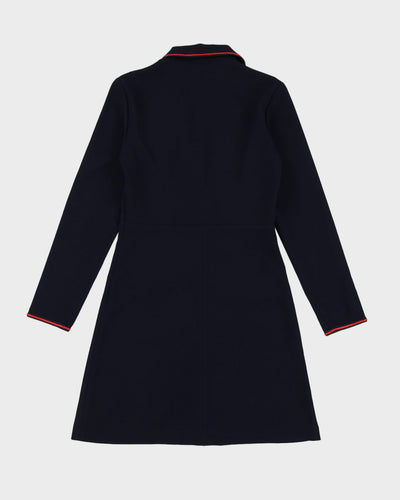 Sandro Paris Navy Blue Tea Dress - S