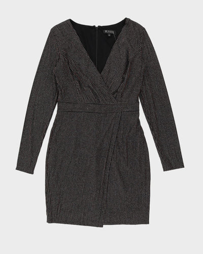 Guess Metallic Striped Party Dress - M