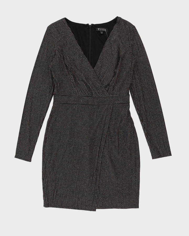 Guess Metallic Striped Party Dress - M