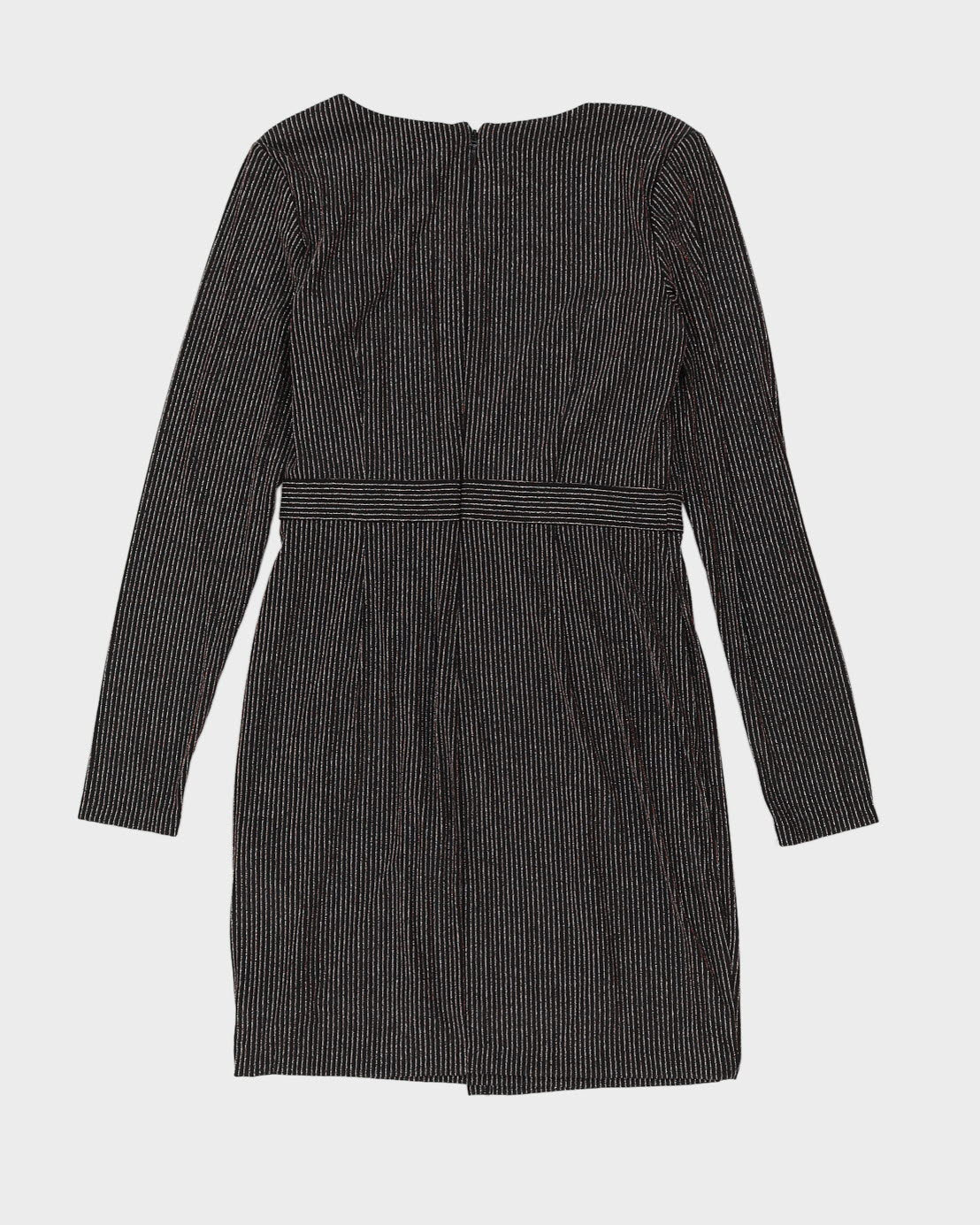 Guess Metallic Striped Party Dress - M