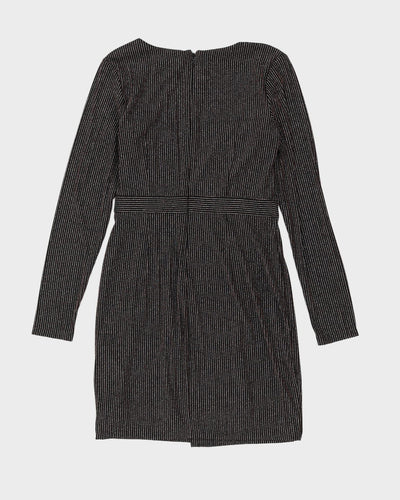 Guess Metallic Striped Party Dress - M
