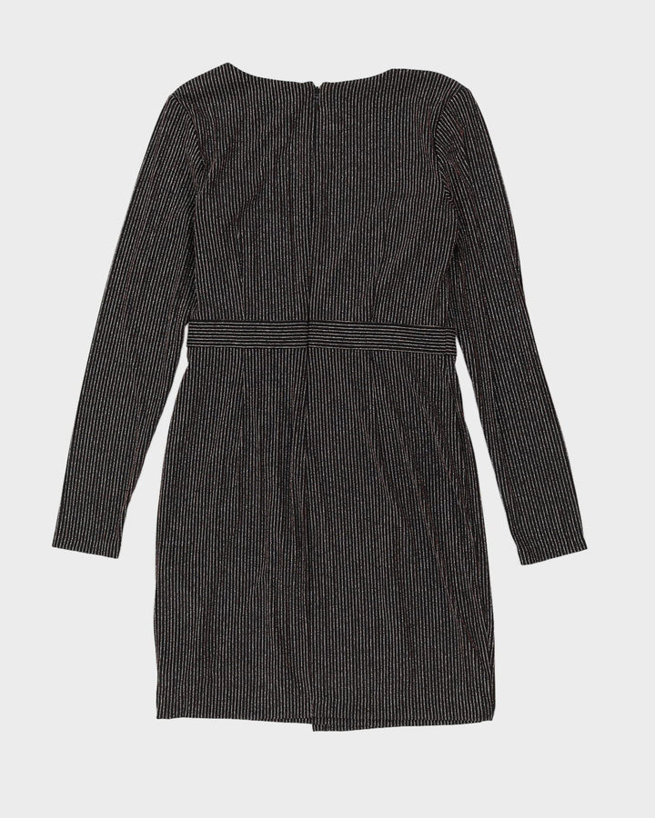 Guess Metallic Striped Party Dress - M