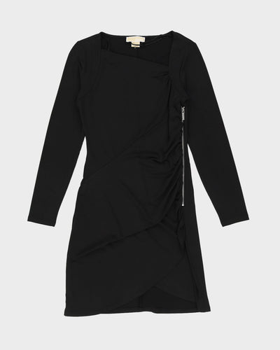 Michael Kors Black Draped Dress - S