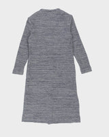 1990s Blue Lurex Knitted Dress - M