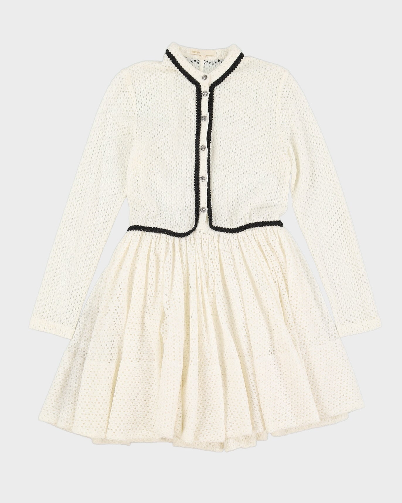 Maje White Lace Tea Dress - S