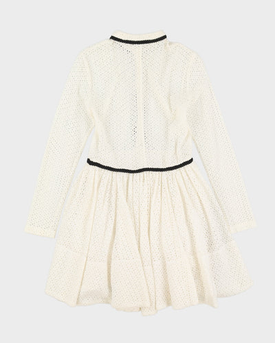 Maje White Lace Tea Dress - S