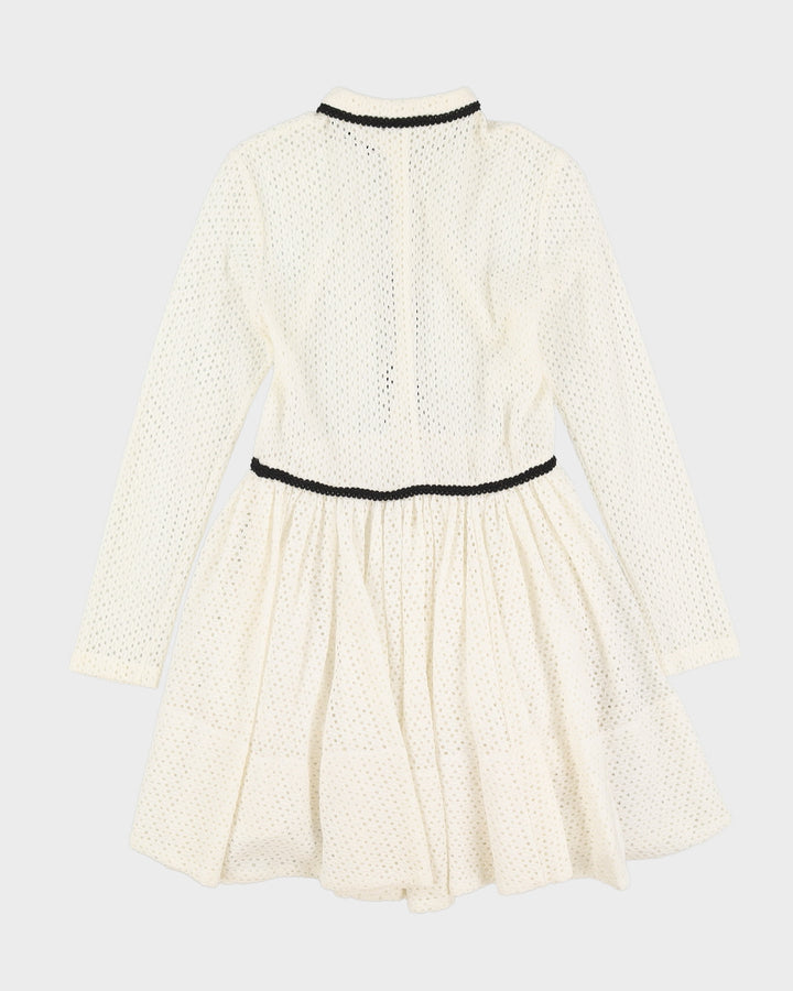 Maje White Lace Tea Dress - S