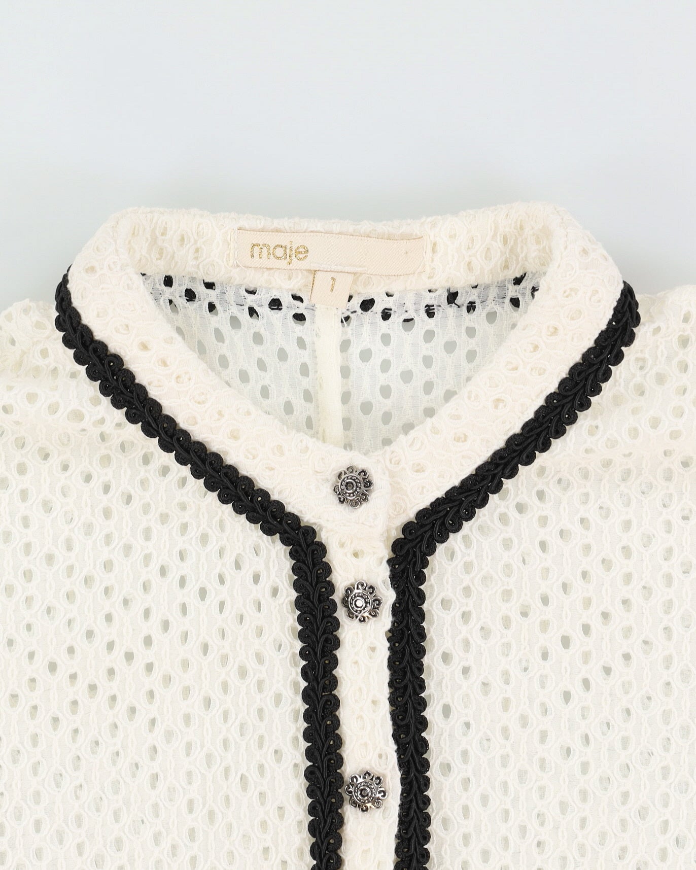 Maje White Lace Tea Dress - S