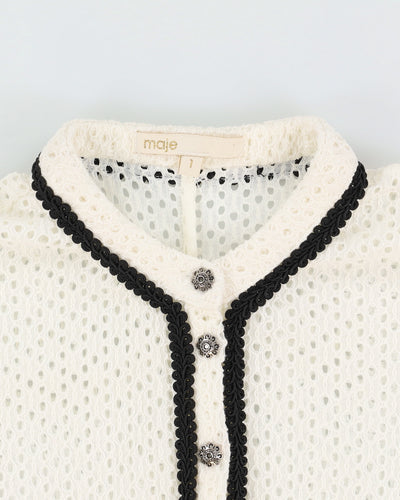 Maje White Lace Tea Dress - S