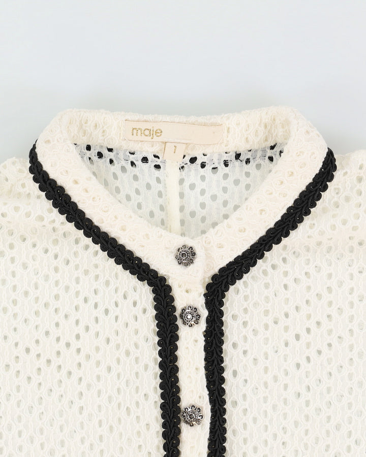 Maje White Lace Tea Dress - S