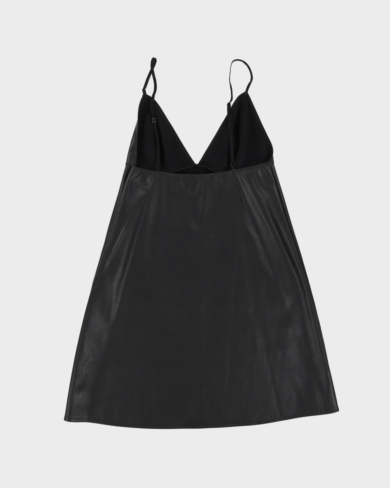 Victoria's Secret Black Faux Leather Dress - S