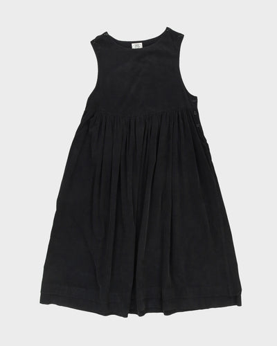 Laura Ashley Black Cord Smock Dress - M