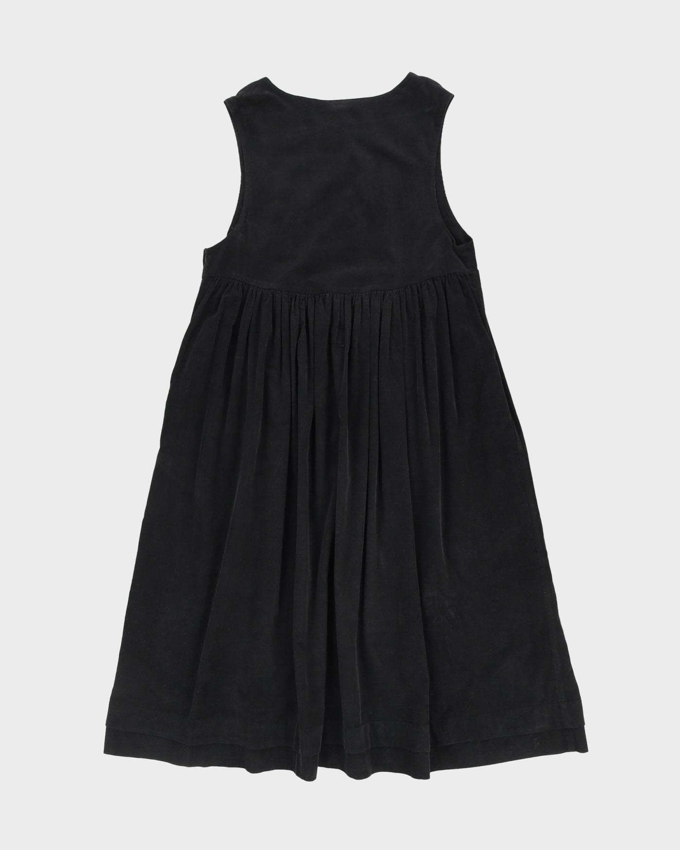 Laura Ashley Black Cord Smock Dress - M