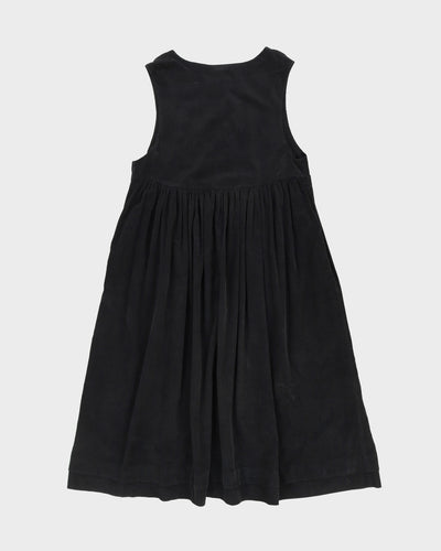 Laura Ashley Black Cord Smock Dress - M