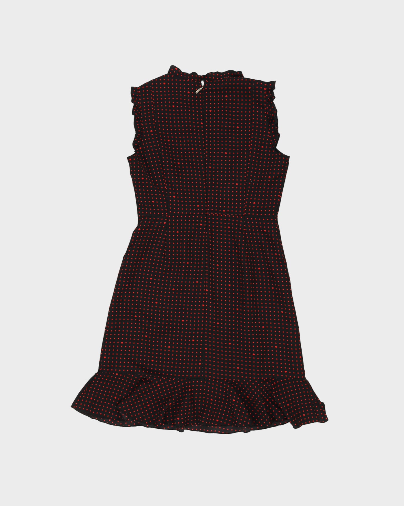 Karl Lagerfeld Balck With Red Polka Dots Dress - M