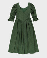 Laura Ashley Green Jacquard Dress - S