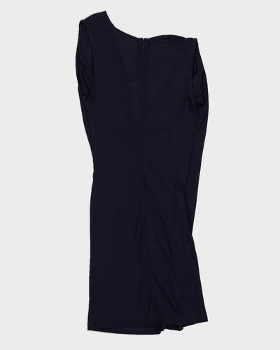 Stella McCartney Blue Draped Sleeveless Dress - S