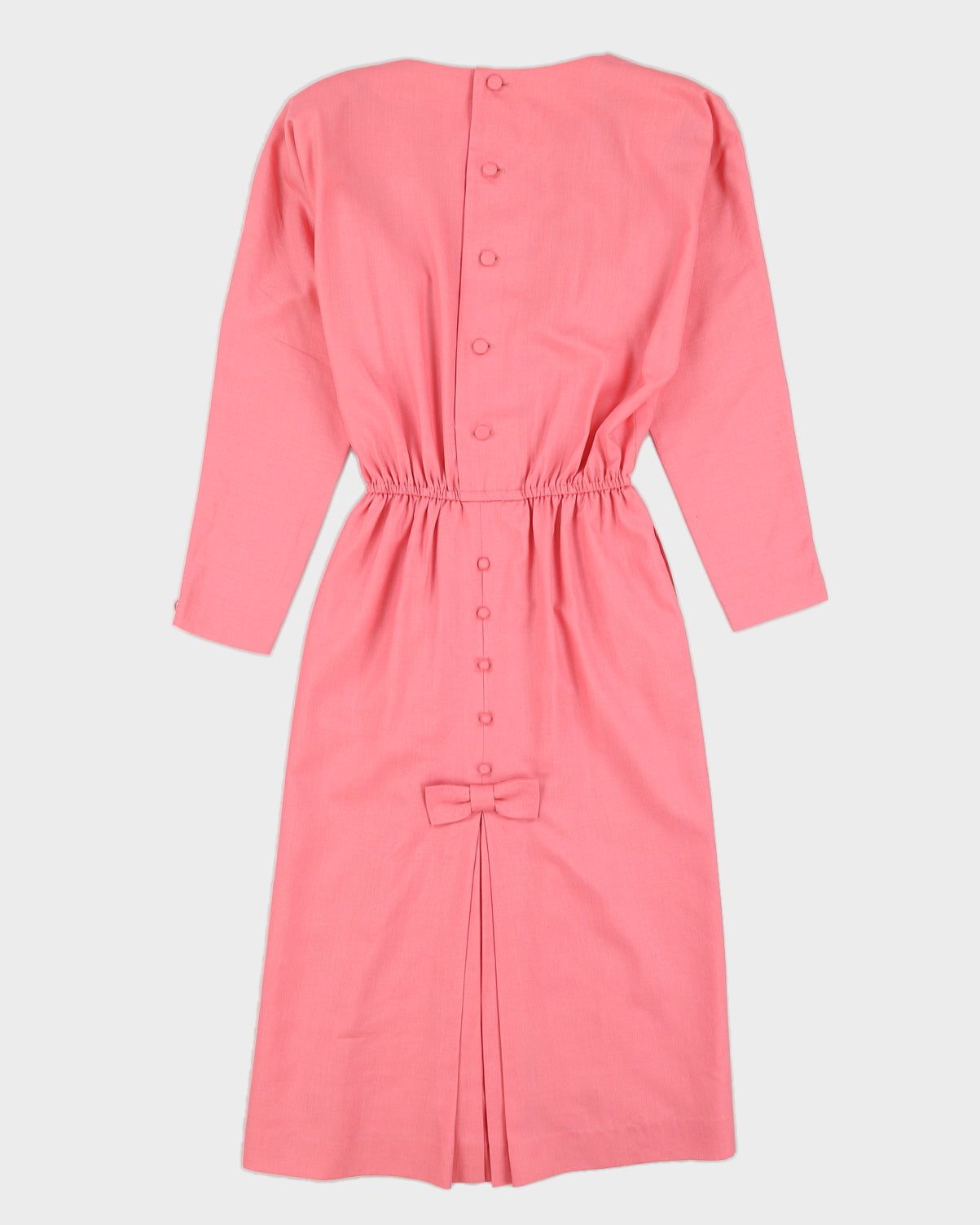 Pink Batwing Sleeve Dress - M