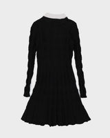 Sandro Black Knitted Midi Dress - S