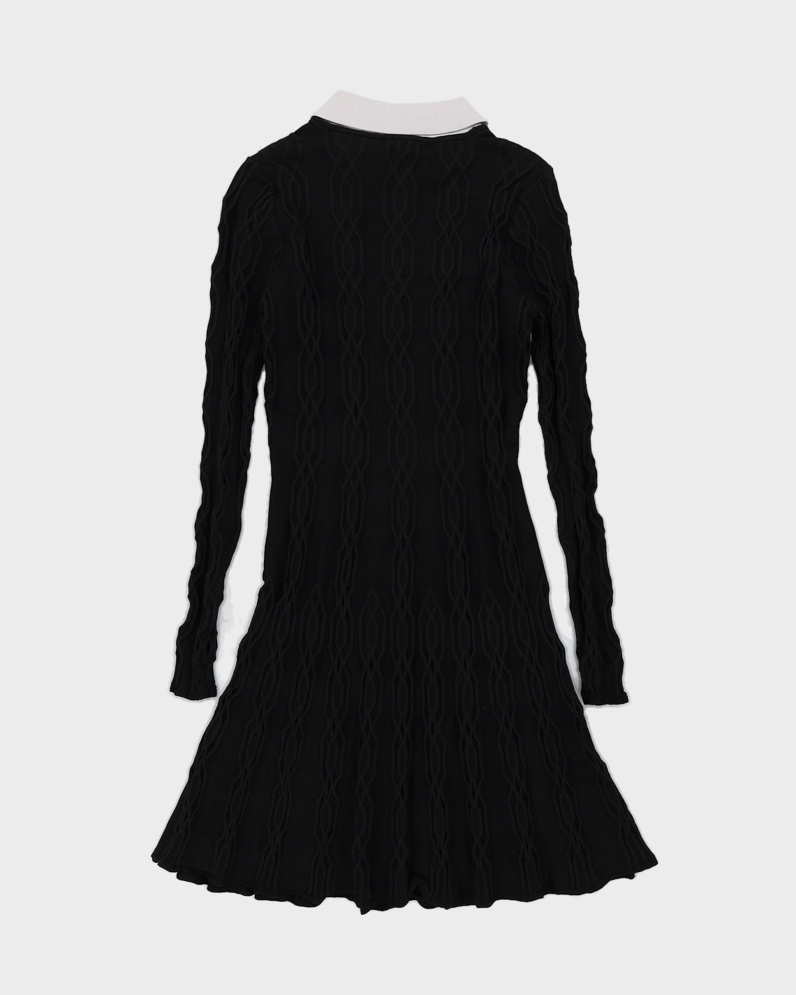 Sandro Black Knitted Midi Dress - S