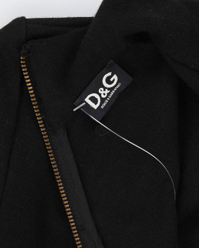 D & G Black Knitted Jersey Dress - XS