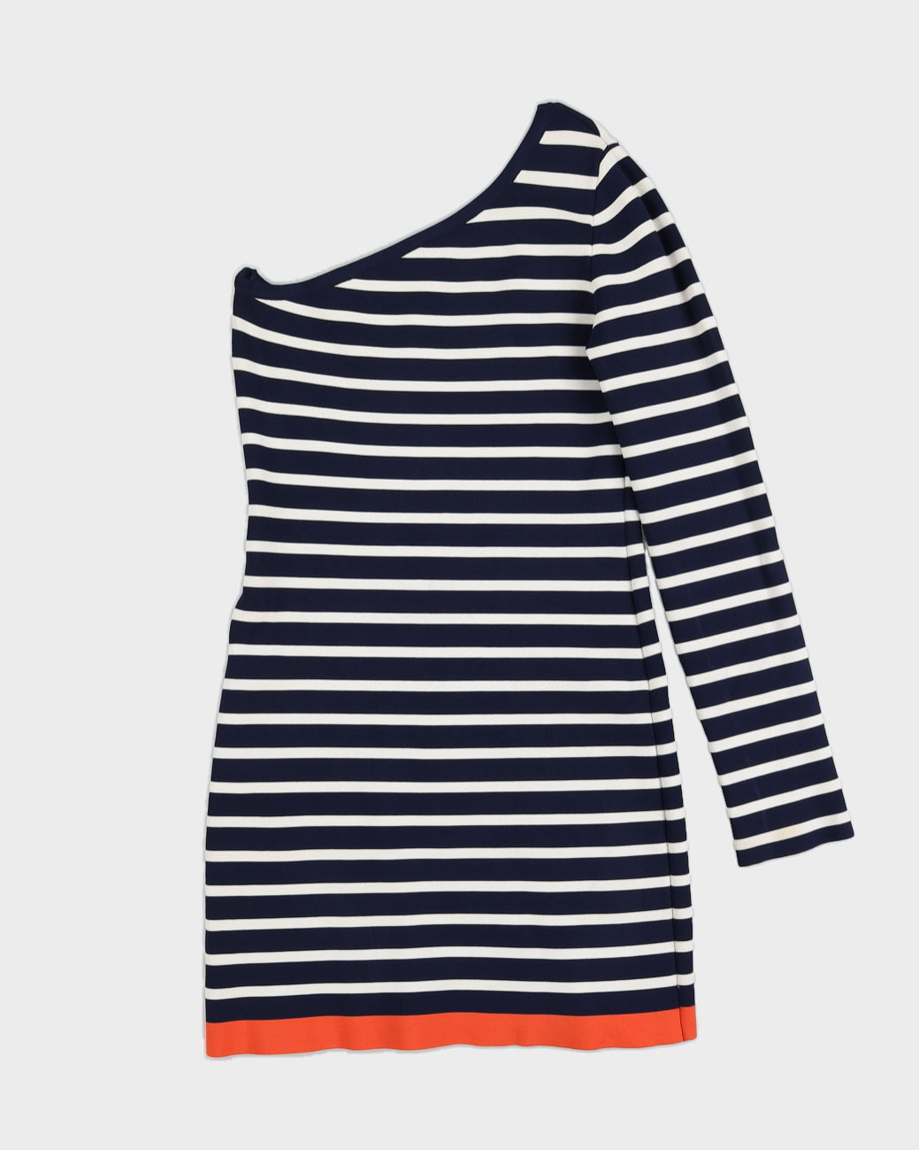 BCBG Max Azria Striped Cold Shoulder Dress - S