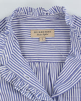 Burberry Blue Striped Shirt Dress - S