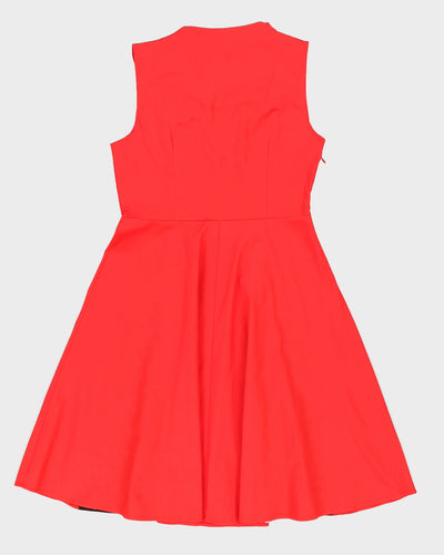 Red Vintage Style Swing Dress - S