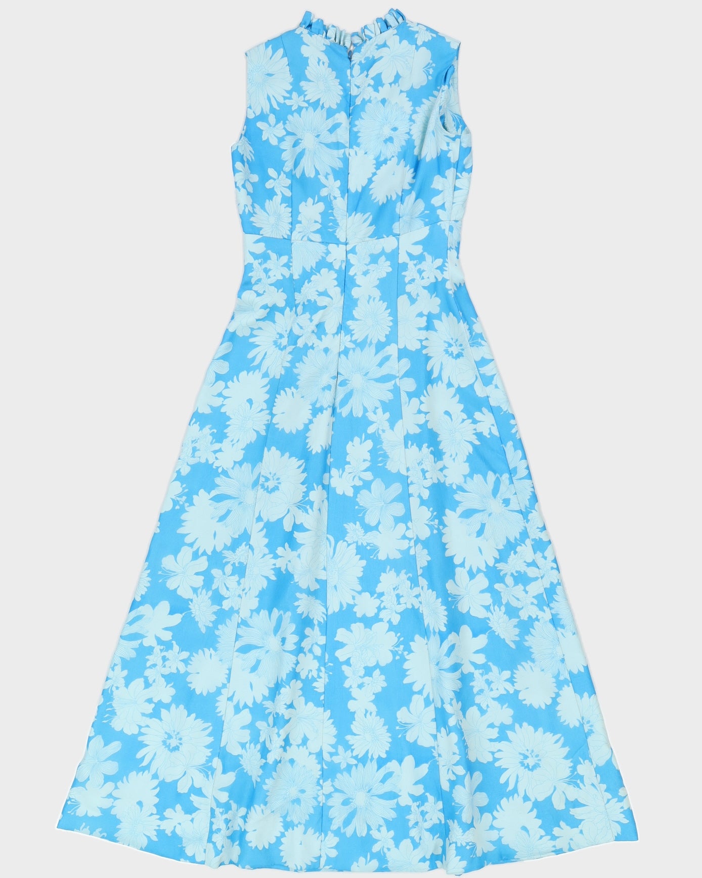 Vintage 1970s Blue Maxi Dress - S