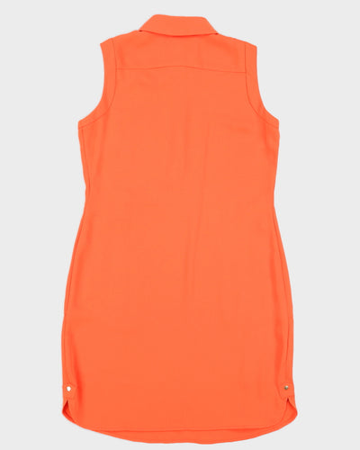 Calvin Klein Orange Sleeveless Dress - M