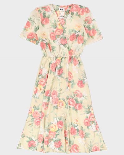 Leslie Fay Pink Floral Tea Dress - M