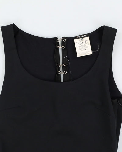 G F Ferre Black Sleeveless Dress - XXS