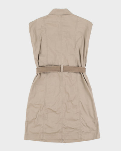 Calvin Klein Khaki Sleeveless Dress - M