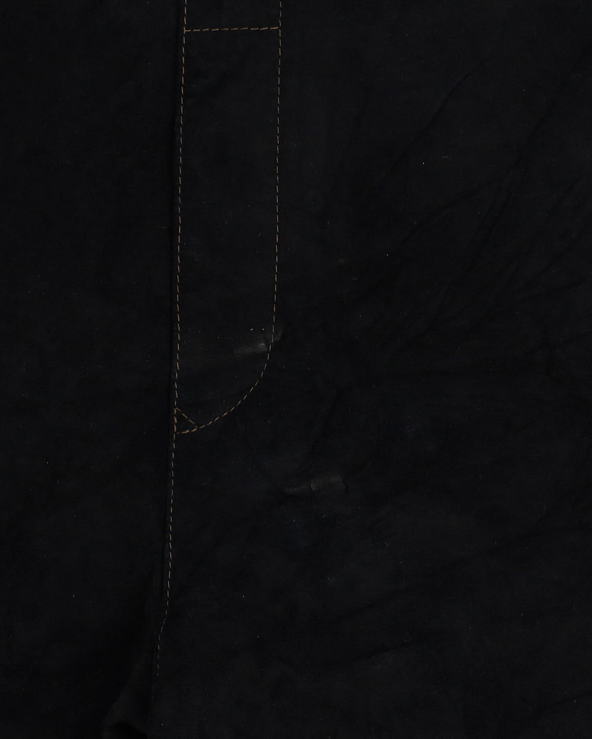 Black Suede Short Dungarees - S