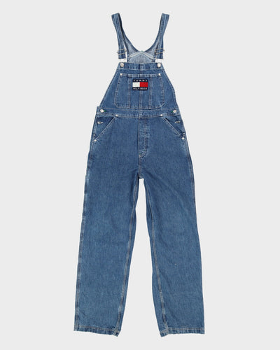 Tommy Hilfiger Logo Blue Long Dungarees - S