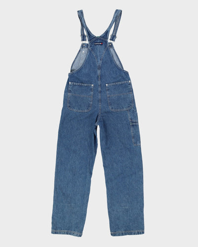 Tommy Hilfiger Logo Blue Long Dungarees - S