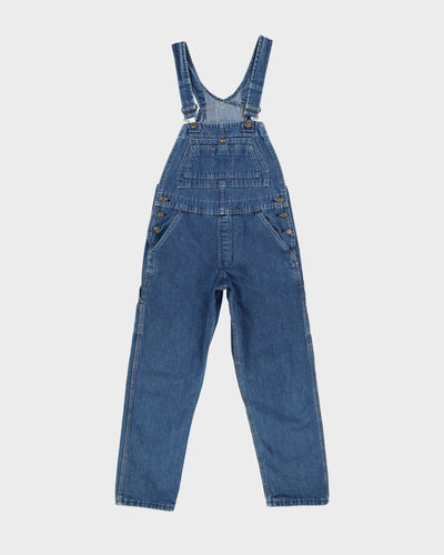 Vintage 90s Key Blue Long Fit Dungarees - W30 L27