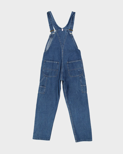 Vintage 90s Key Blue Long Fit Dungarees - W30 L27