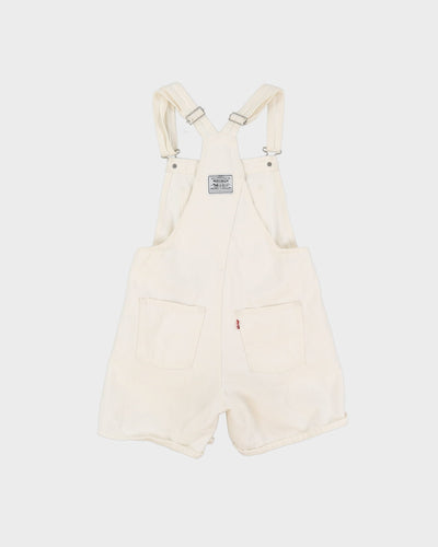Levi Strauss White Dungaree Shorts - XS