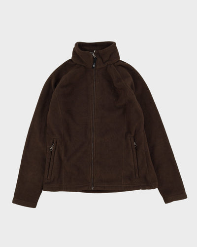 The North Face Brown Full-Zip Fleece - L