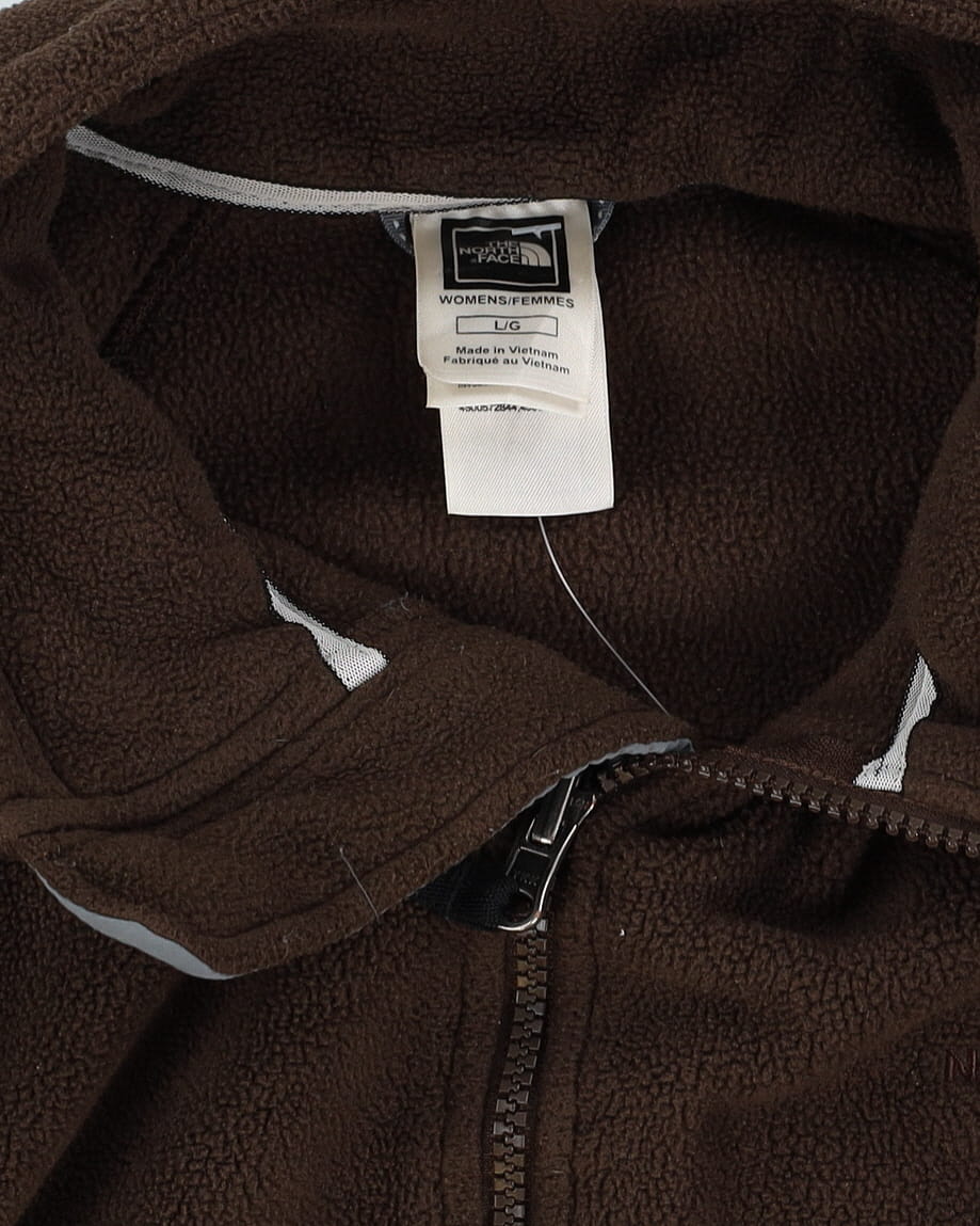 The North Face Brown Full-Zip Fleece - L