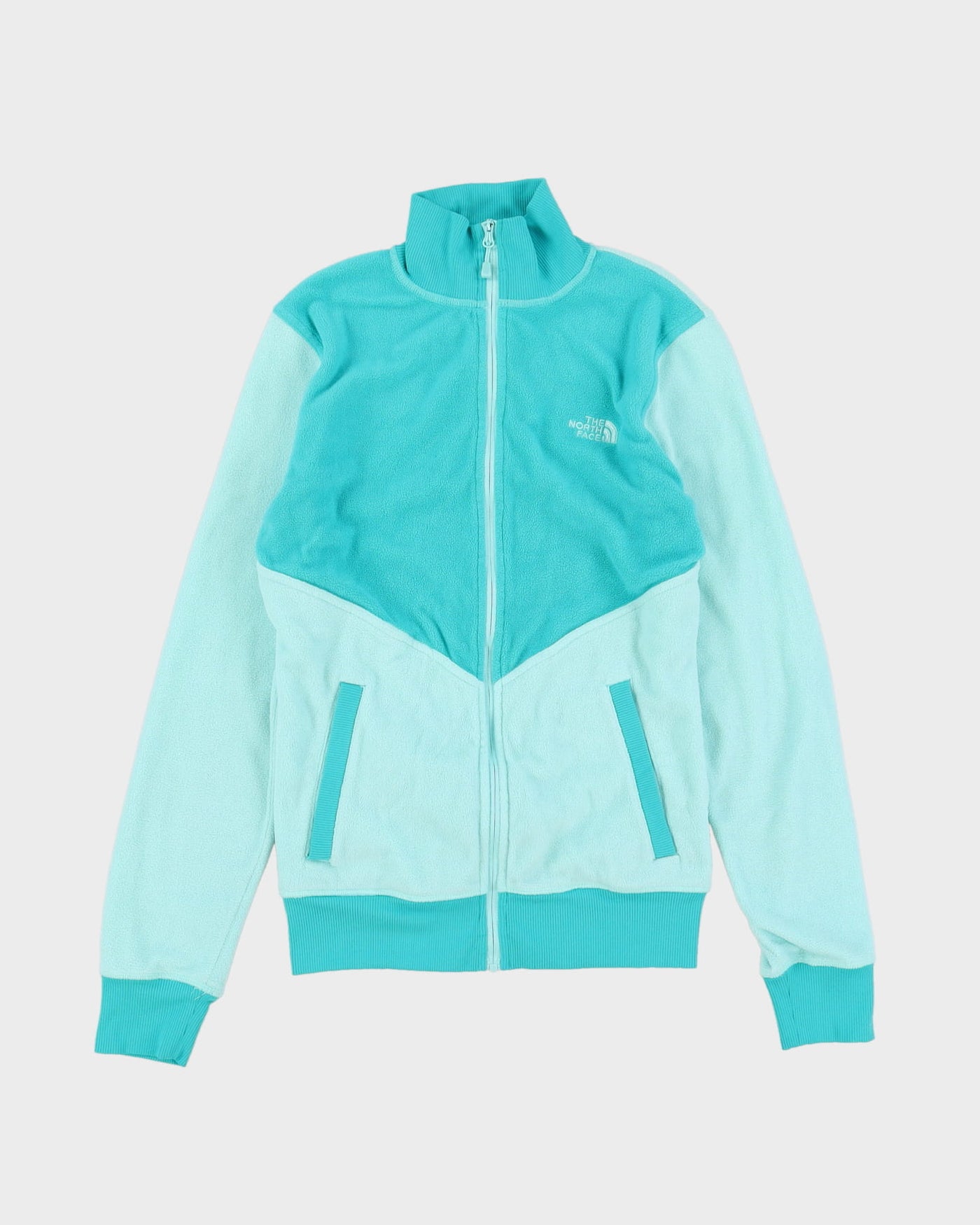 The North Face Blue Two-Tone Full-Zip Fleece - S