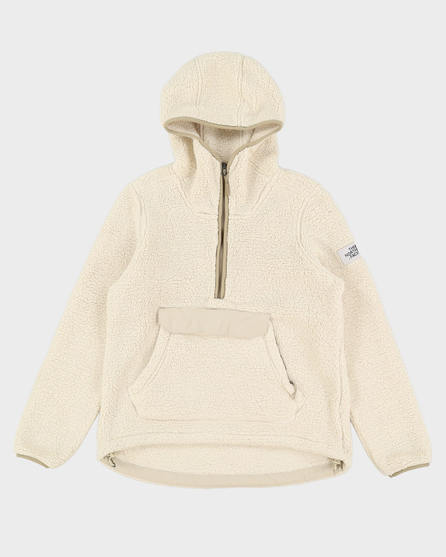 The North Face Cream Half-Zip Fleece - L