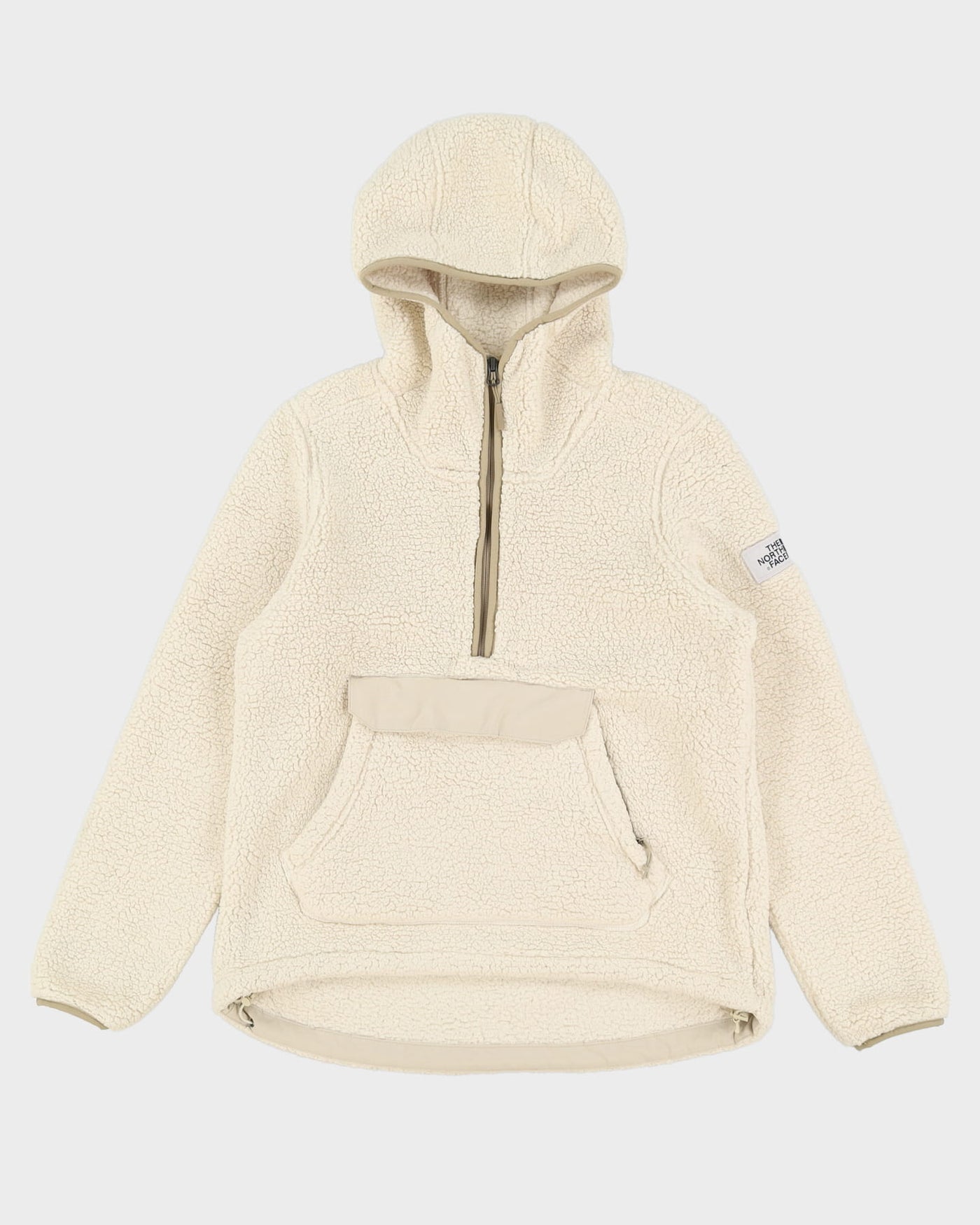 The North Face Cream Half-Zip Fleece - L