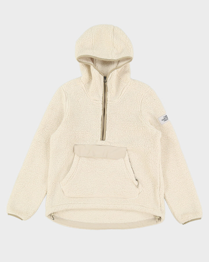 The North Face Cream Half-Zip Fleece - L