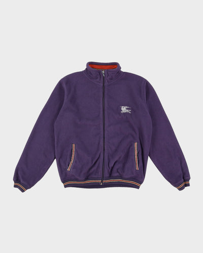 Burberry Purple Full-Zip Fleece - M