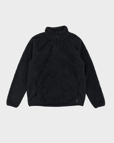 Vintage 90s Eddie Bauer Dark Grey Quarter-Zip Fleece - M