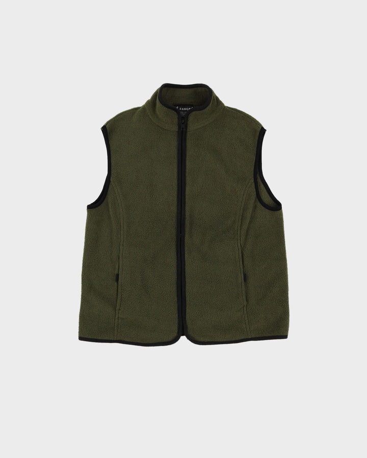 Vintage 90s Kangol Green Bodywarmer / Sleeveless Fleece - M