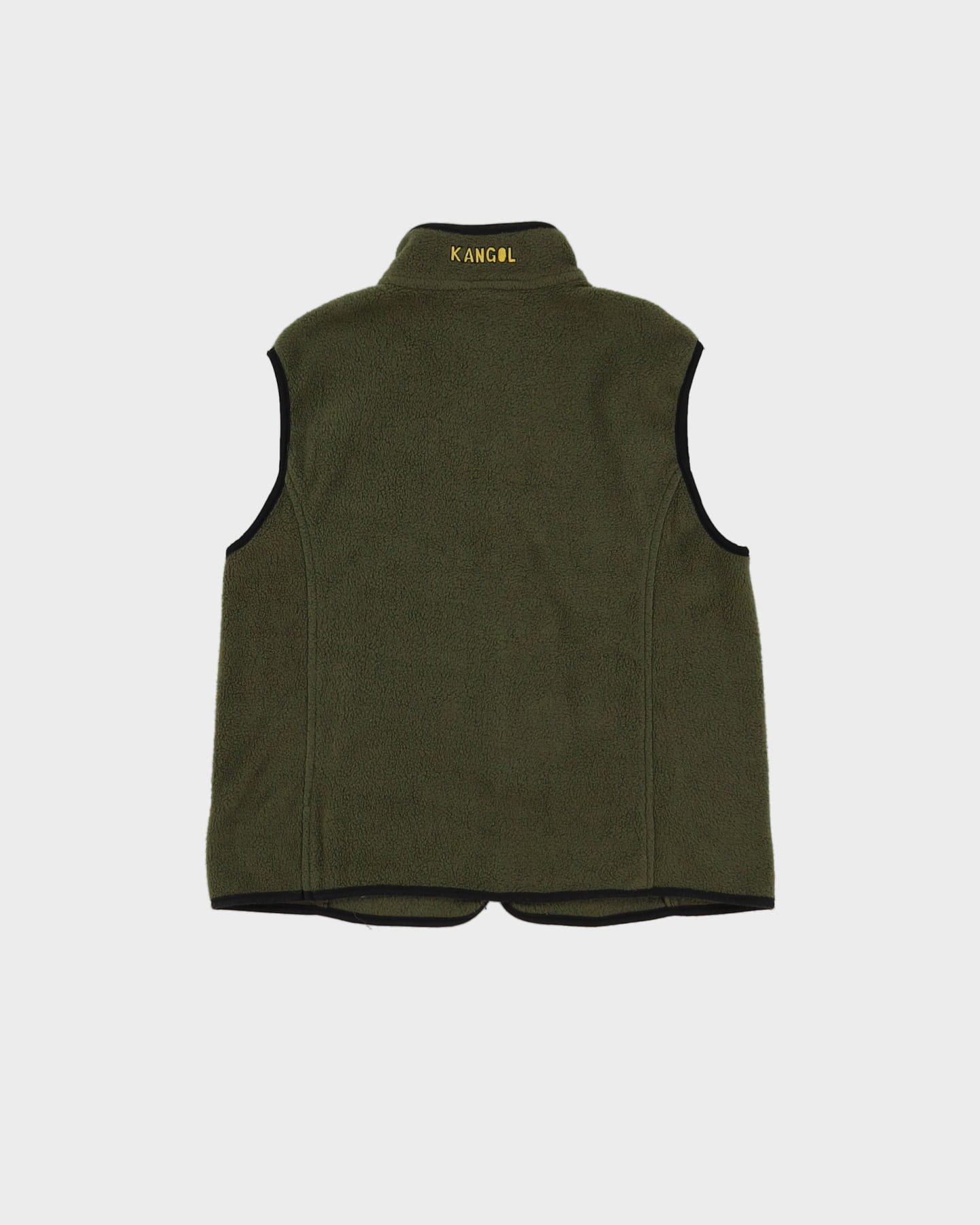 Vintage 90s Kangol Green Bodywarmer / Sleeveless Fleece - M